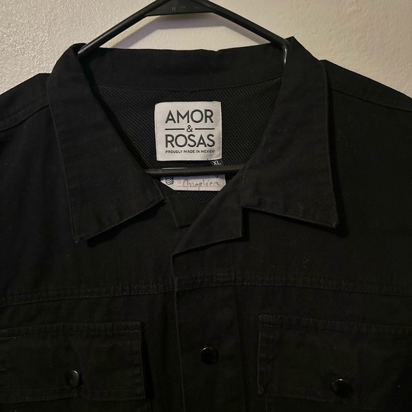 Amor & Rosas MX skull and flower embroider Jacket - Picture 4 of 5